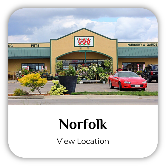 Norfolk, Nebraska, Earl May Garden Center storefront.